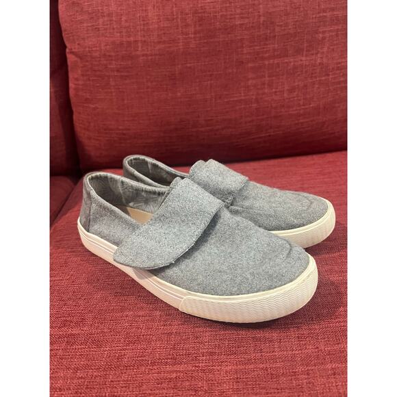 TOMS Altair Light Gray Wool Felt Slip On Sneaker Shoes Size 8 - Picture 3 of 12